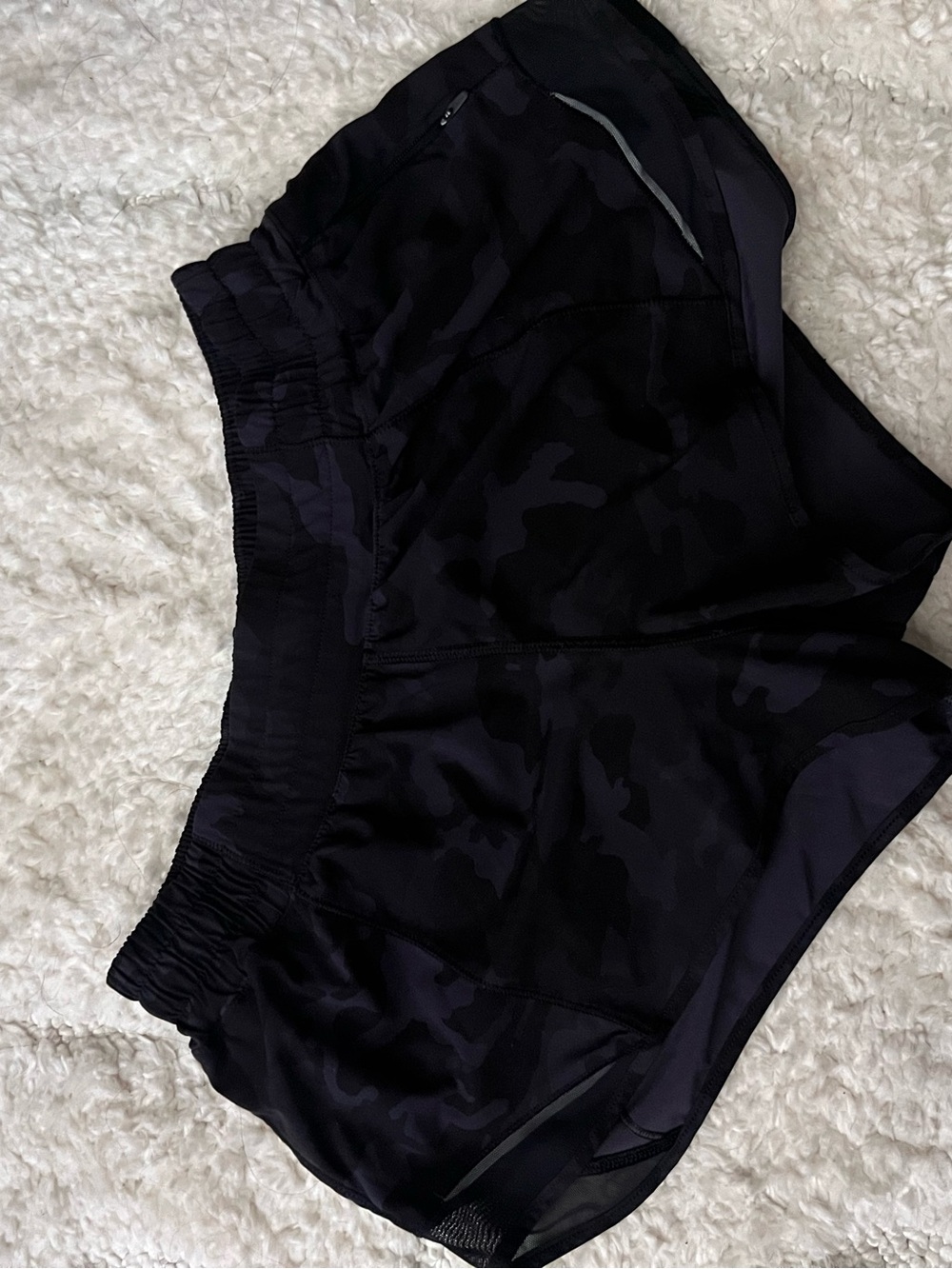 lululemon athletica Black Camo Athletic Shorts